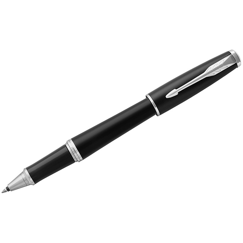 Ручка-роллер Parker "Urban Muted Black CT" черная, 0,8мм, подар. уп.