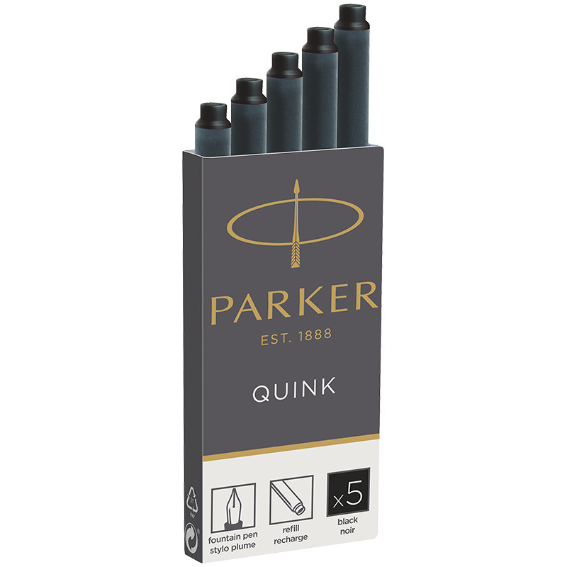 Картриджи чернильные Parker "Cartridge Quink" черные, 5шт.