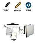 Туристический стол складной с 2 стульями, фото 3