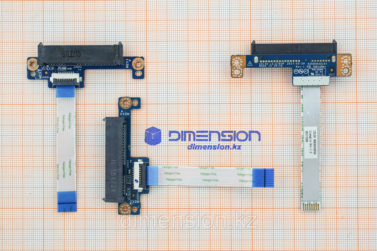 SATA шлейф, переходник для жесткого ди CSL50 LS-E793P HP 15-BS 15-BW 15-RB 15-RA 15-BR 250 G6 255 G6