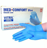 Перчатки  Med-Comfort Vitril Blue S