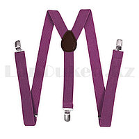 Подтяжки для брюк фиолетовые