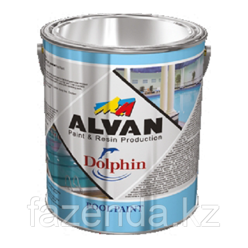 Краска ALVAN Dolphin для бассейнов глянцевая 4кг - фото 1 - id-p101376956