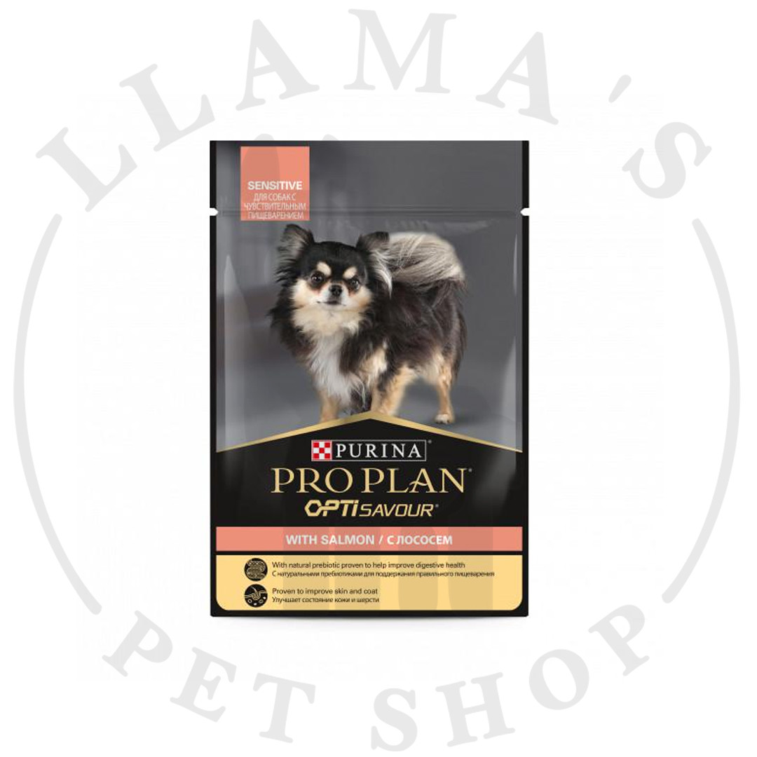 Pro Plan Sensitive паучи для взрослых собак с чувствительным пищеварением - фото 1 - id-p101379197