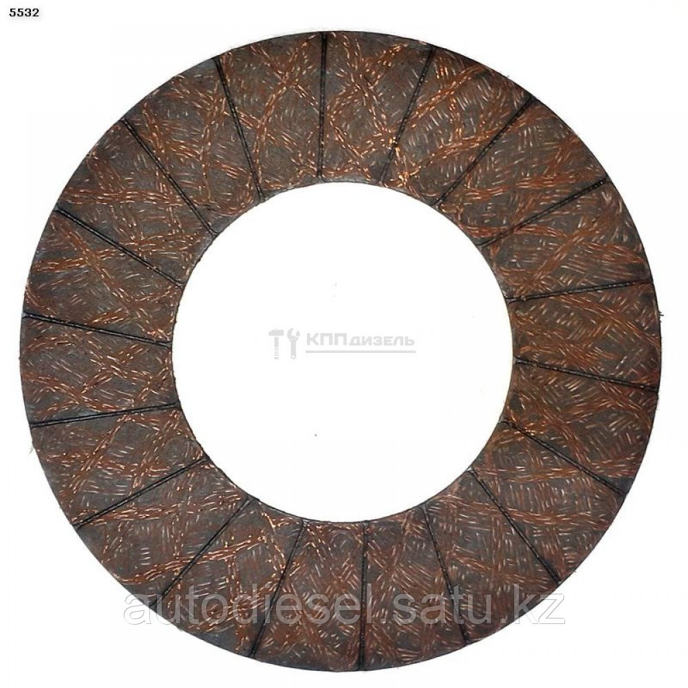Накладка на диск сцепления Ф430х230х4 мм без отверстий (красная медь) FAW CA3252 - фото 1 - id-p101382665