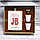 Мужской набор J&B (фляга 240 мл (8oz) 2 рюмки воронка) в подарочной коробке, фото 6