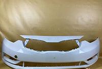 Бампер передний Kia Cerato с 2013- цвет белый SWP (3-х сл)