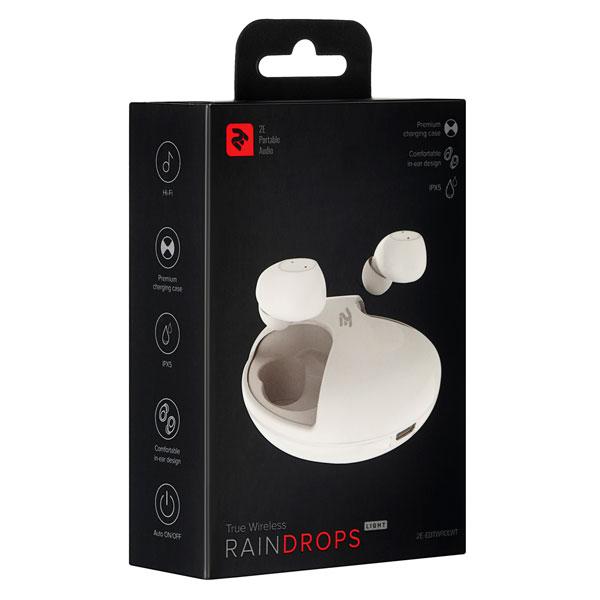 НАУШНИКИ 2E RainDrops Light True Wireless Waterproof Mic White, фото 1