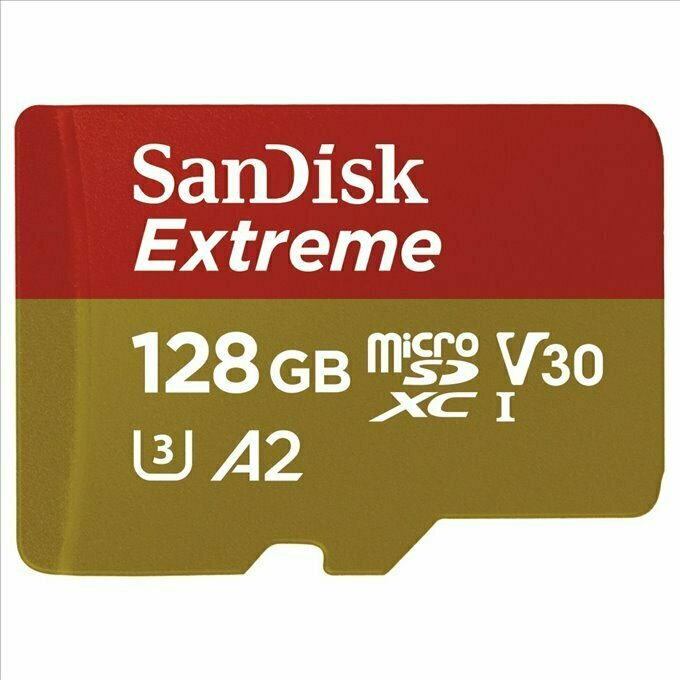 Карта памяти SanDisk MicroSD 128GB 160mb/s - фото 1 - id-p101397463
