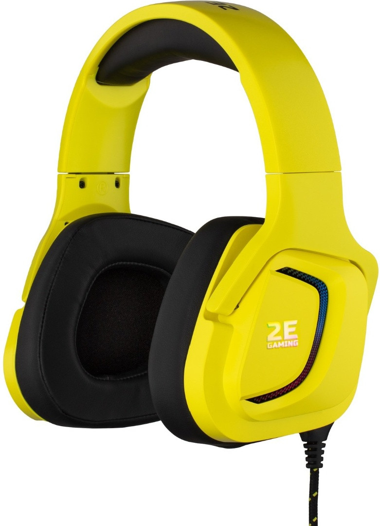 Гарнитура игровая 2E GAMING HG340 RGB USB 7.1 Yellow, фото 1