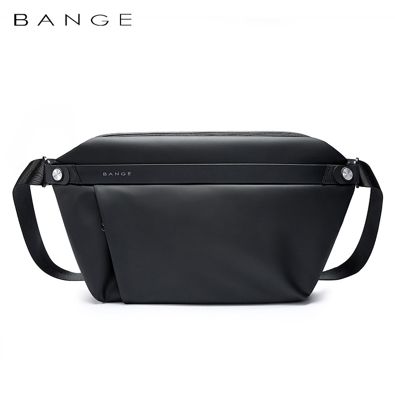 Кросс-боди сумка слинг (поясная сумка бананка) Bange BG-7550 (черная)