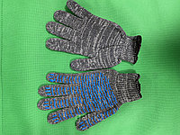 Перчатки ХБ с ПВХ 10-го класса вязки. Производство Казахстан.