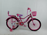 Детский городской велосипед Принцесса Холодное сердце, розовый, фото 3