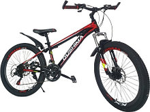 Велосипед Dushima Zane 501 24 2020 14 черный-красный