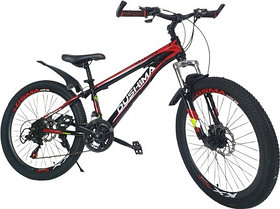 Подростковый спортивный велосипед Dushima Zane 500, черный-красный