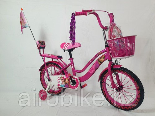 Детский городской велосипед Холодное сердце, розовый