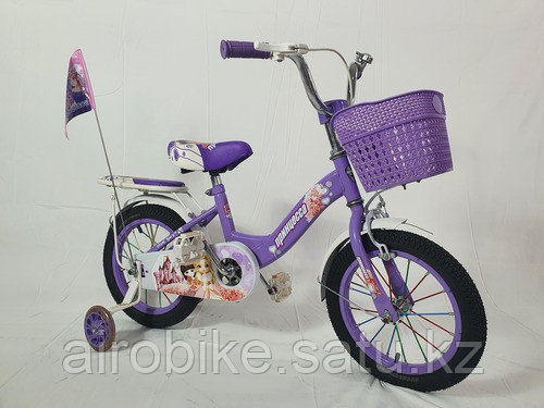 Детский подростковый велосипед Принцесса, фиолетовый (id 101399136)