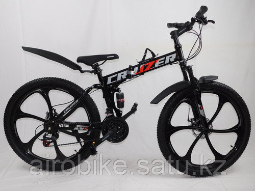 Взрослый спортивный велосипед Cruzer HX-555, красно-черный