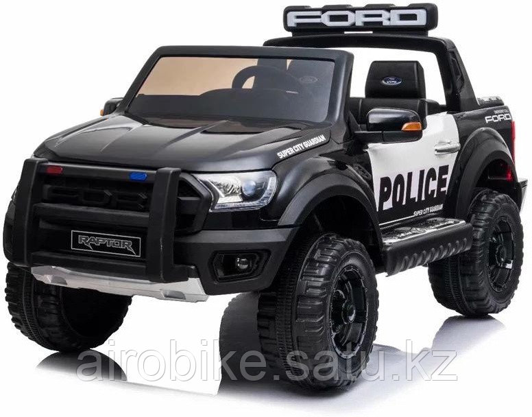 Детский электромобиль Ford Raptor Police F150, черный