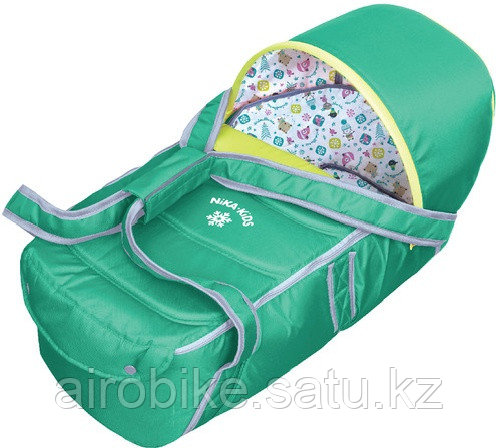 Люлька-переноска Nika Kids Люлька-переноска для санок и колясок арт. Л1б зеленый