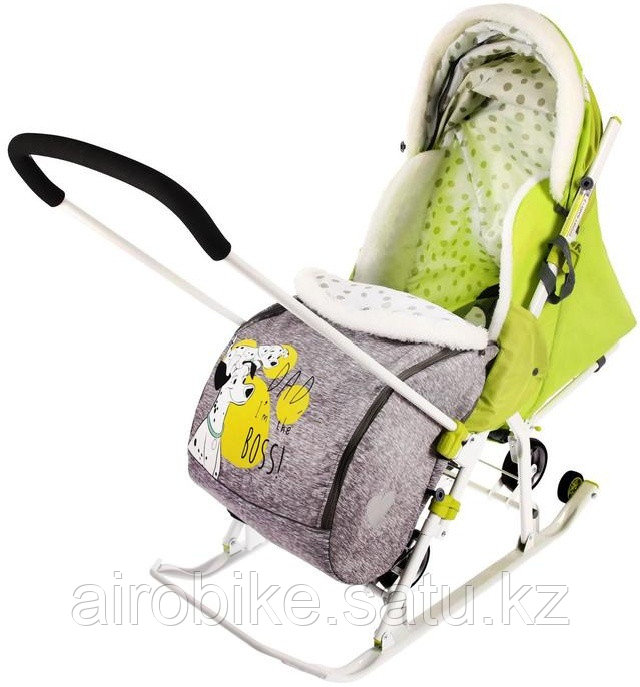 Санки Nika Kids Disney-baby 2 Далматинец зеленые