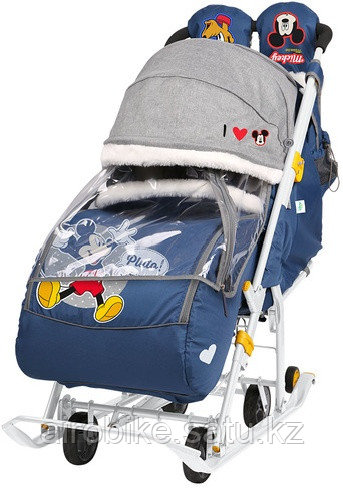 Санки Nika Kids Disney-baby 2 Микки Маус синий