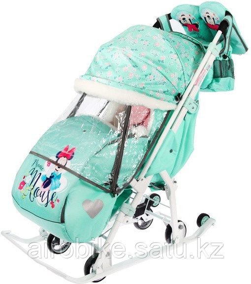 Санки Nika Disney-baby 2 Микки Маус мятный