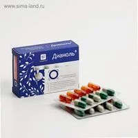 Дианоль, растительные капсулы, №30 по 500 мг (при сахарном диабете)