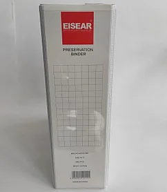 Папка на 4 кольца, A4, 100 мм, PVC, белая Eisear