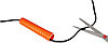 Скакалка гимнастическая, 3 метра, оранжевая, фото 5