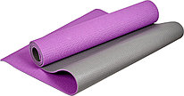 Коврик для йоги и фитнеса Bradex SF 0687, 173*61*0,6 см, двухслойный фиолетовый/серый