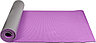 Коврик для йоги и фитнеса Bradex SF 0692, 190*61*0,6 см, двухслойный фиолетовый/серый с чехлом, фото 2