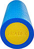 Ролик для йоги и пилатеса Bradex SF 0818, 15*45 см, голубой/желтый, фото 3