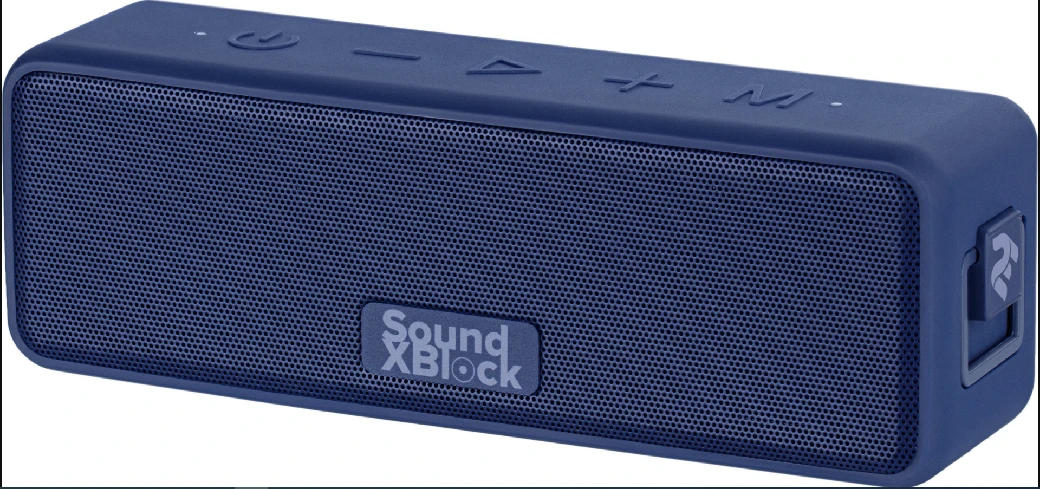 Портативная акустическая система 2E SoundXBlock TWS, MP3, Wireless, Waterproof Blue - фото 4 - id-p101442894