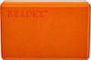 Блок для йоги Bradex SF 0731, оранжевый/серый, фото 3