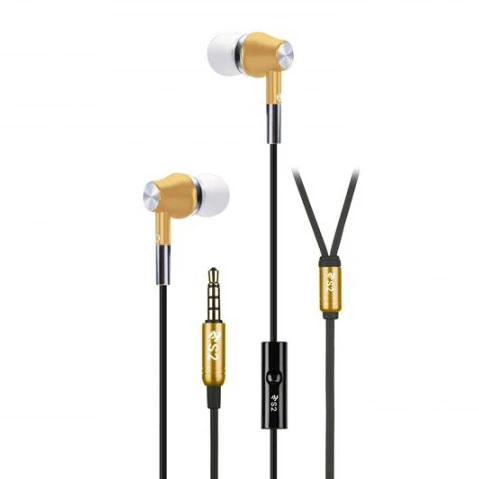 НАУШНИКИ 2E S2 METAL SKIN MIC GOLD, фото 1