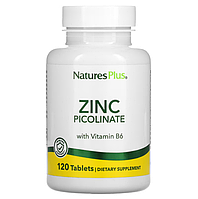 БАД  Пиколинат цинка 30 мг с витамином B-6, (120 таблеток) Nature's Plus