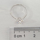 Помолвочное кольцо из серебра с фианитом SOKOLOV 89010003 покрыто  родием, фото 3
