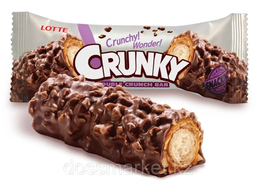 Шоколадный батончик "Crunky Double Crunch Bar" 5-ти слойный, 36 гр.