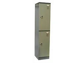 Шкаф индивидуальный President, 2 секции, 380x457x1830 мм, серый