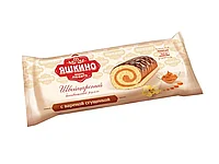 Рулет бисквитный Яшкино с варенной сгущенкой, 200 гр.