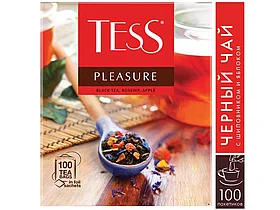 Чай Tess "Pleasure", черный , 100 пакетиков