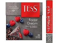 Чай Tess "Forest Dream", черный с лесными ягодами, 20 пакетиков