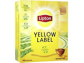 Чай Lipton "Yellow Label" черный,100 пакетиков