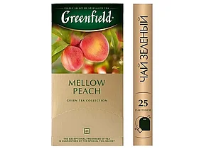 Чай Greenfield Mellow Peach, зеленый с ароматом персика, 25 пакетиков