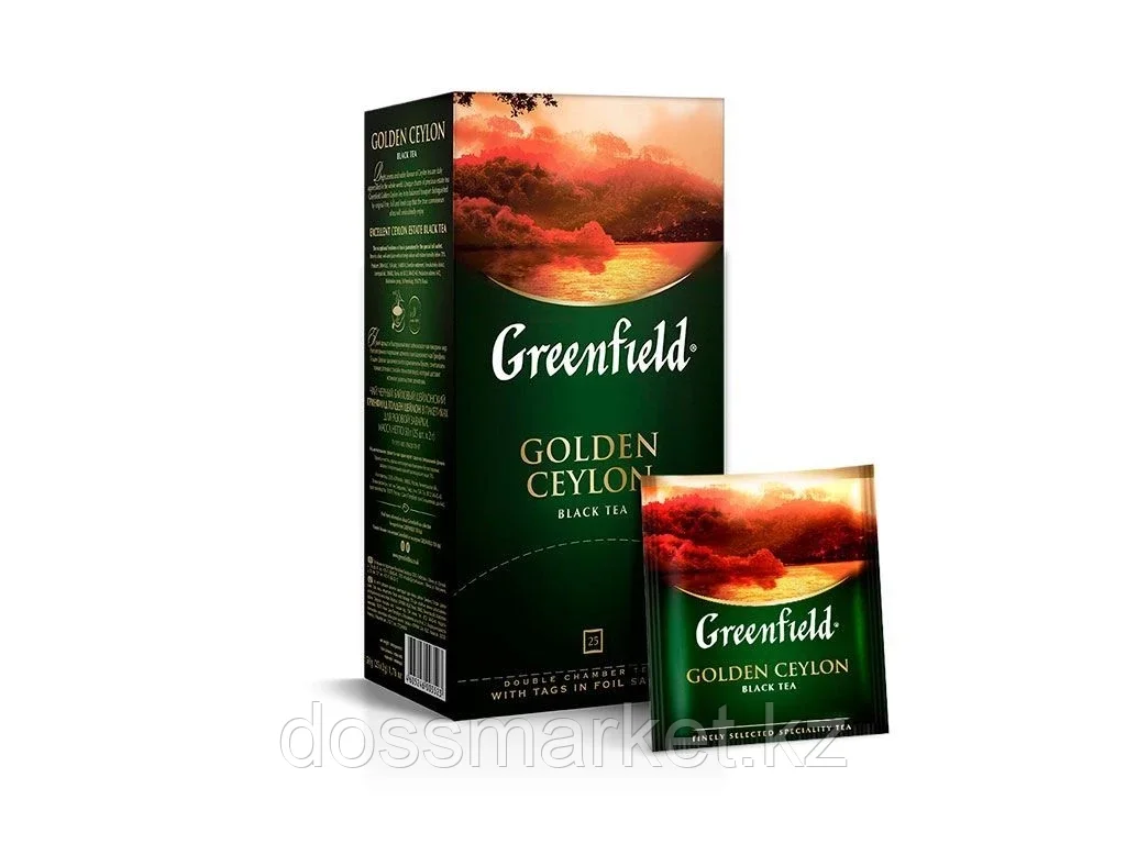 Чай Greenfield Golden Ceylon черный цейлонский, 25 пакетиков