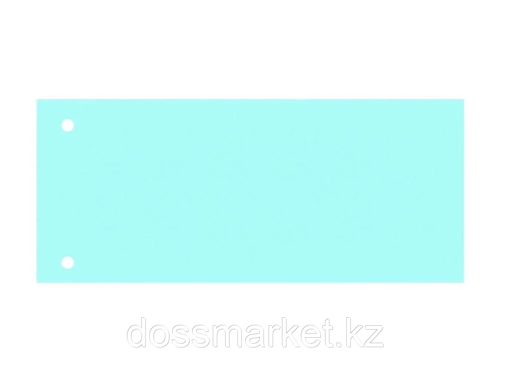 Разделитель бумажный Donau, 100 листов 105х235, 190гр, голубой