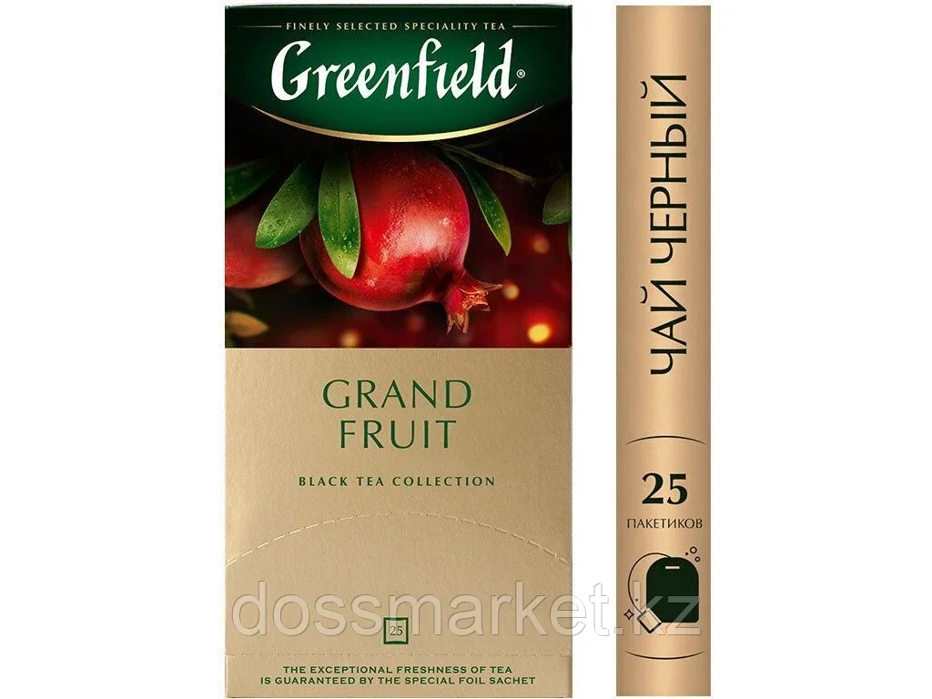 Чай Greenfield "Grand Fruit" черный с ароматом граната, 25 пакетиков