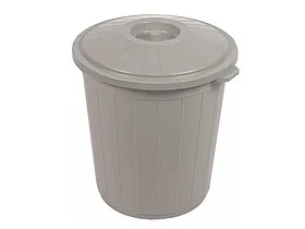 Урна мусорная Linex 50 литров, пластиковая, серая