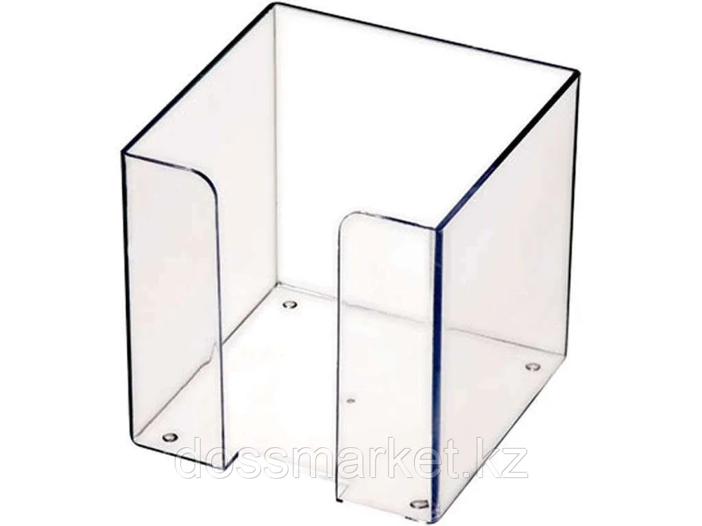 Пластбокс СТАММ прозрачный для бумажного блока 9х9х9 см